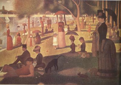 Georges Seurat Sunday Afternoon on the island of the Grande Jatte (nn03) France oil painting art